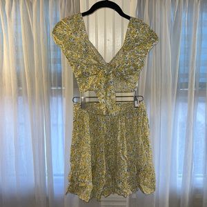 Mini set yellow flowers